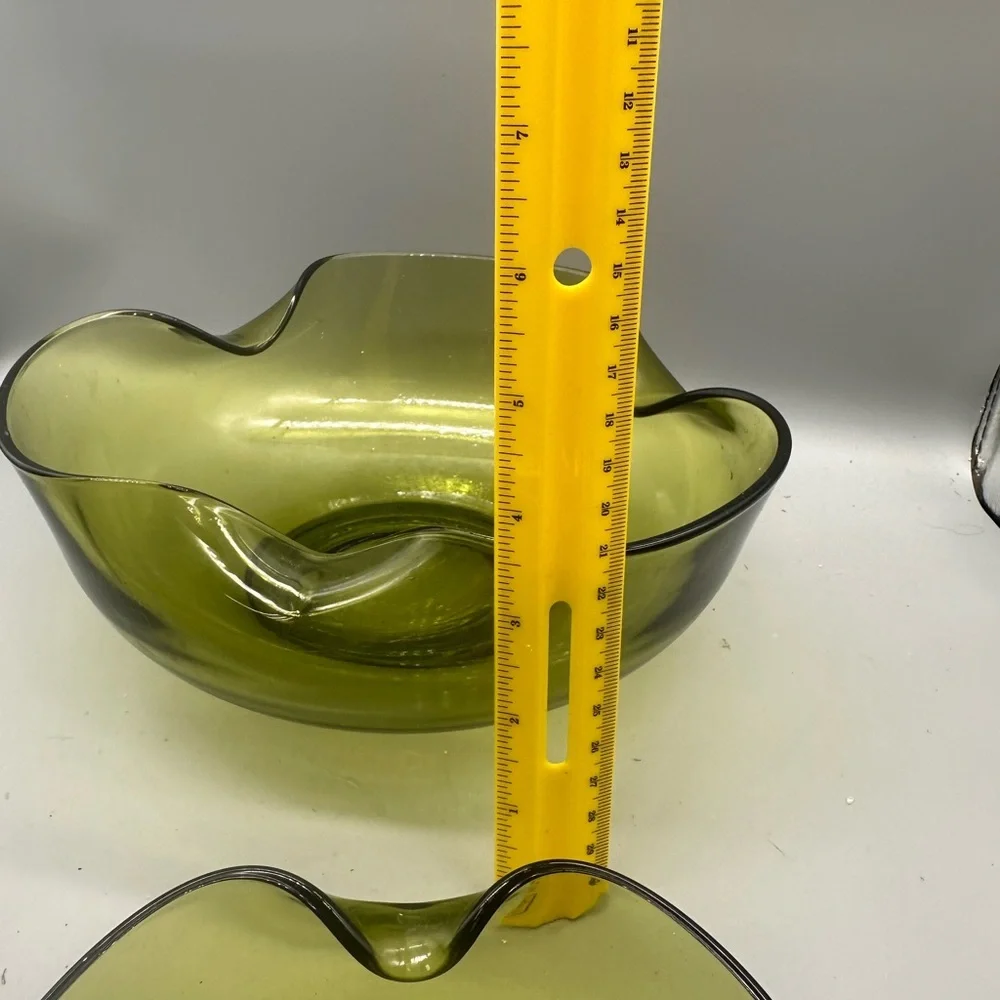 Anchor Hocking Olive Glass Bowl for chips and dips